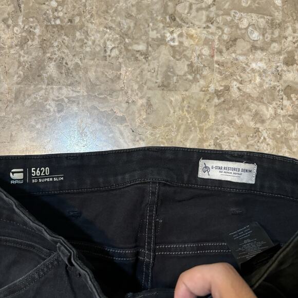 G Star Raw Jeans Mens 31x30 (Fits 31x29) 5620 3D Super Slim Restored Biker Moto - Picture 2 of 13